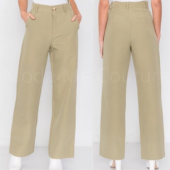 I MEAN BUSINESS Olive Pocketed Pants - Picture 5 of 10